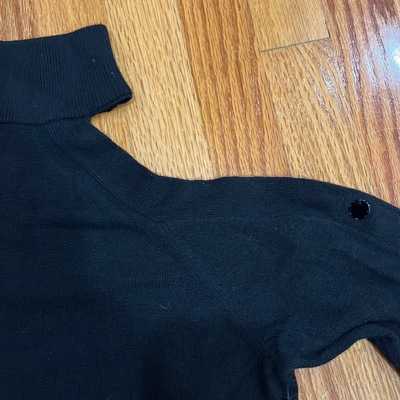 Bailey 44 Women's Kitty Ribbed Turtleneck Sweater Black Size Small - Picture 4 of 7